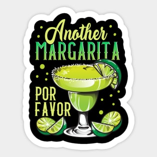 Funny Another Margarita Por Favor Drinking Pun Sticker